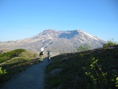 Hiking in to field sites