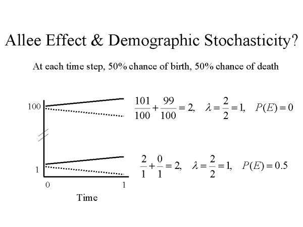 Allee Effect & Demographic Stochasticity?